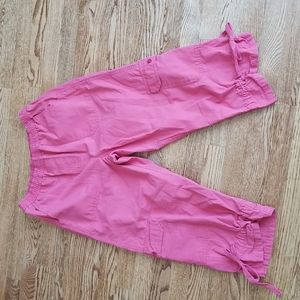 (M) Carroll Reed Cargo 100% Cotton Capri Comfy Vacation Athleisure Summer